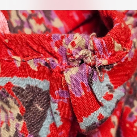 Angie Romper, Red, Patterned, Boho, Size L - Picture 5 of 6